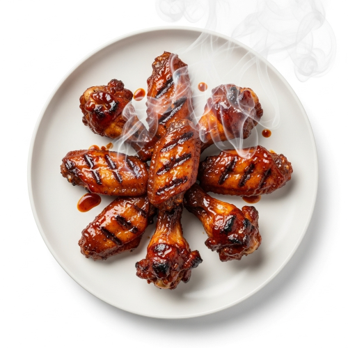 Smokey Chicken Wings With Bbq Sauce 